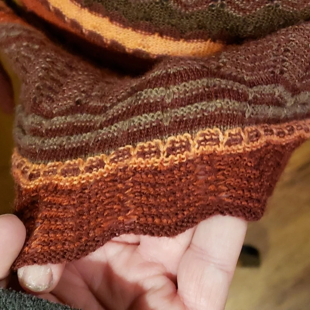 Free people striped ribbed sweater long orange